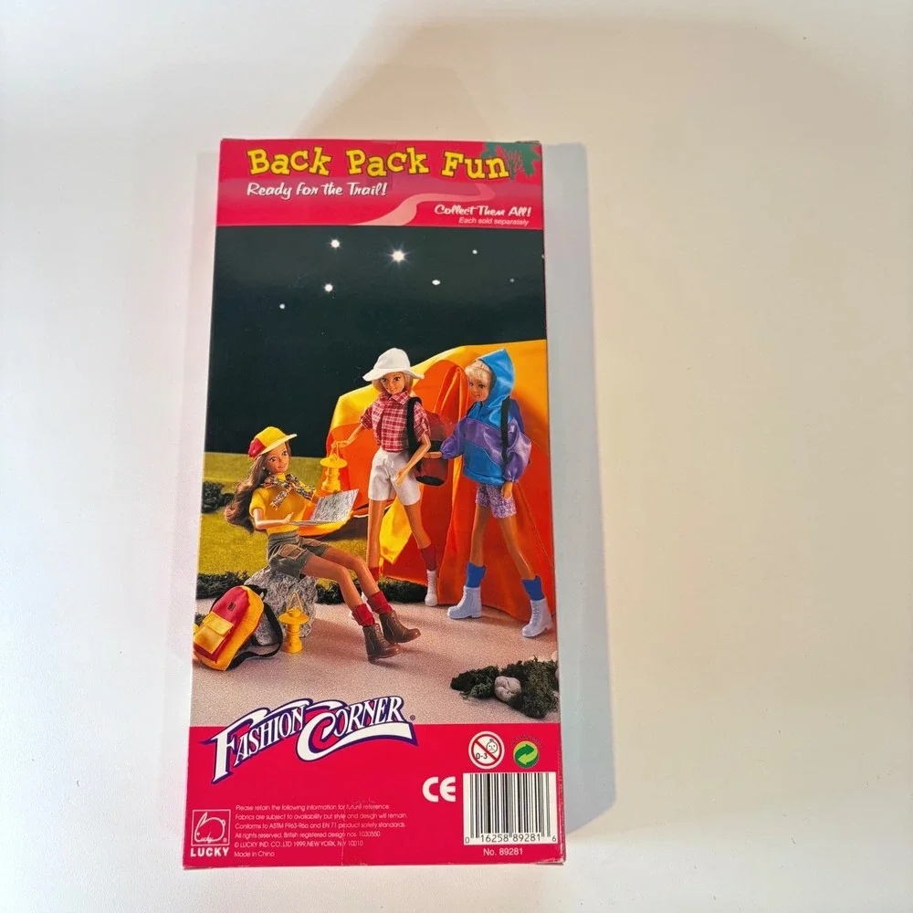 Vintage Fashion Corner Back Pack Fun Camping Hiking Lucky Kmart Barbie clone
